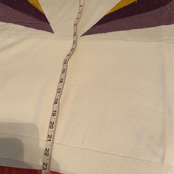 Sparkle City Purple and Gold Sweater plus NWOT LSU colors - Picture 6 of 7